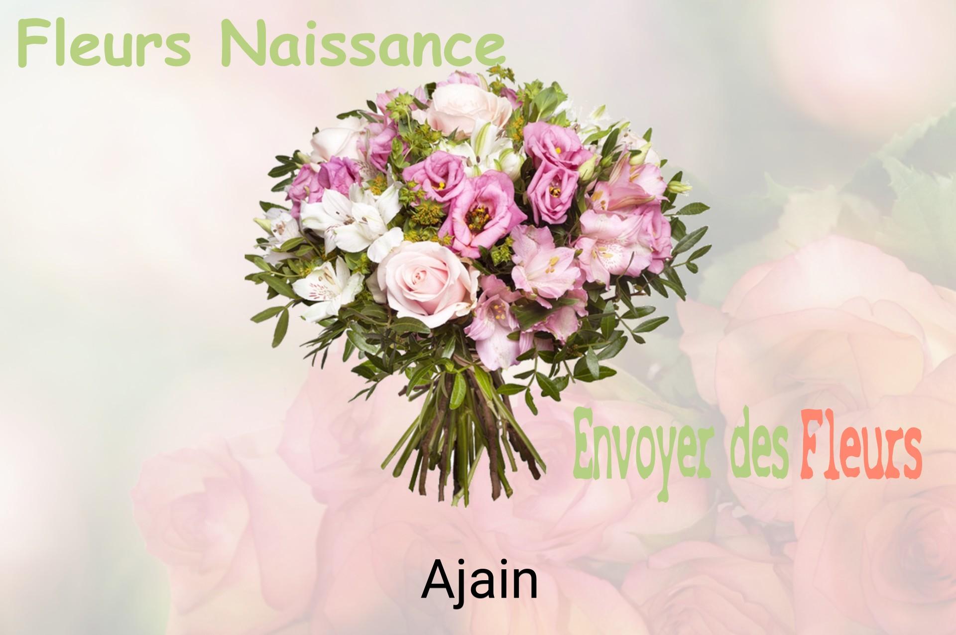 Bouquet de fleurs de naissance livré à Ajain